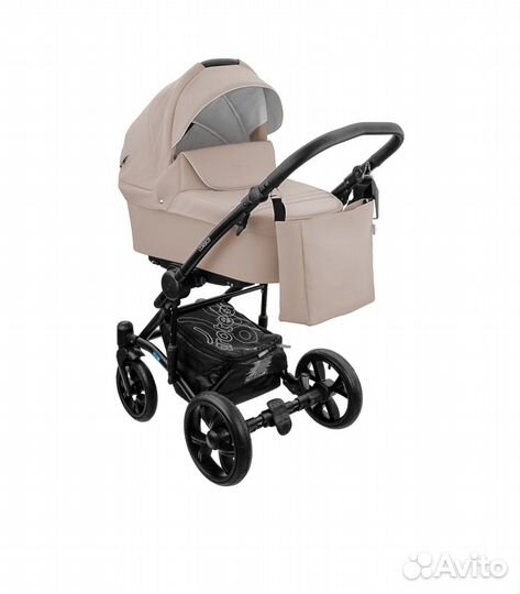 Коляска Aroteam Corsica 2в1 бежевая экокожа