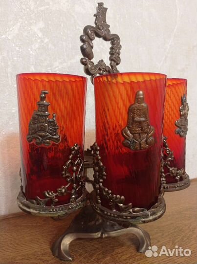 Набор стаканов на подставке, СССР