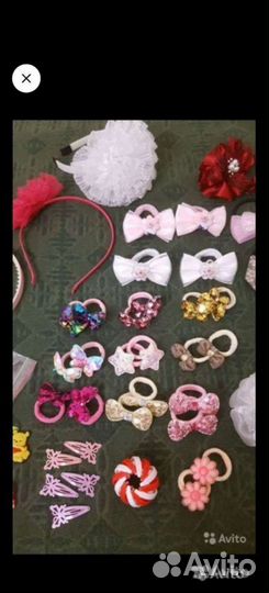 Резинки,ободки,банты,заколки для волос