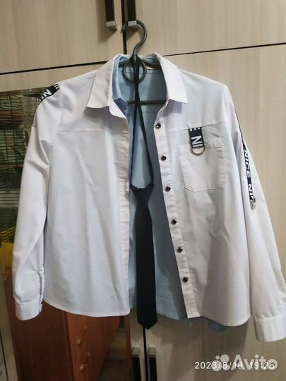 Рубашки для школы р.140-146, юбка для девочки