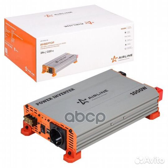 Инвертор 24В-220В, 1000 Вт (API-1000-06) API-10