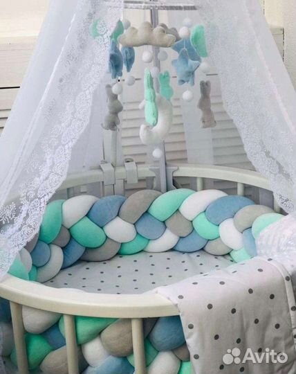 Бортик косичка