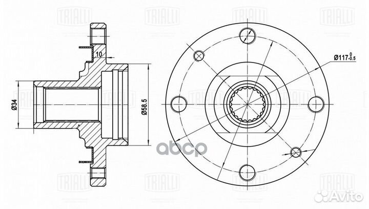 Ступица для а/м Лада 2108 (перед.) перед Ла
