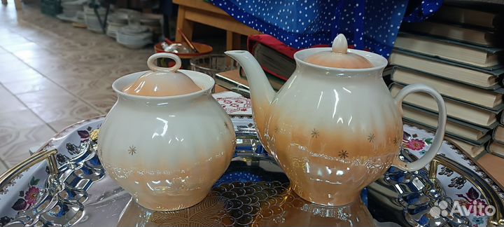 Чайник- сахарница фарфор