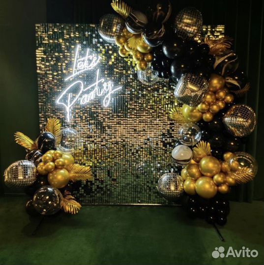 Фотозона из паеток в аренду