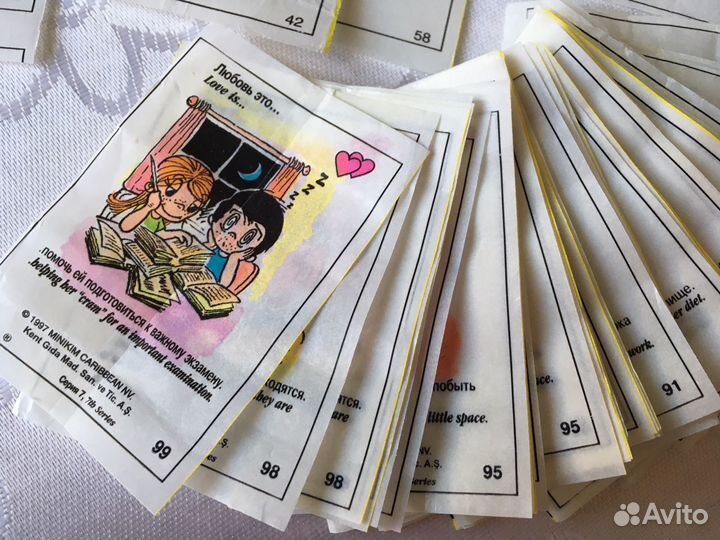 Вкладыши Love is. обмен