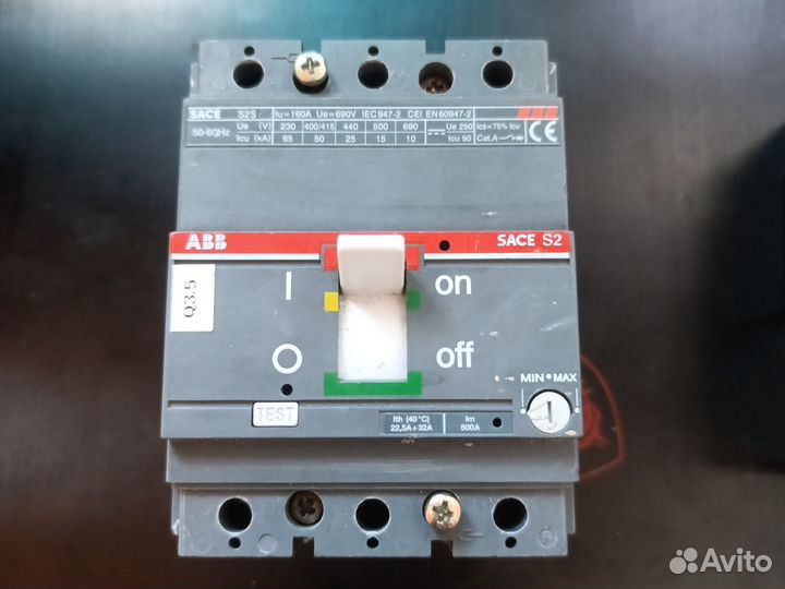 Автомат ABB Sace S2 160