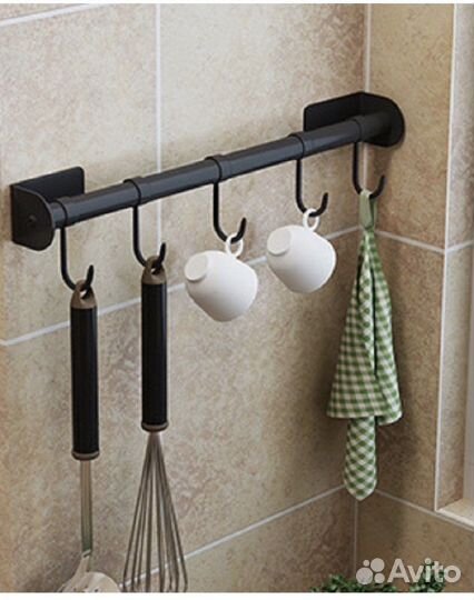 Рейлинг для кухни черный