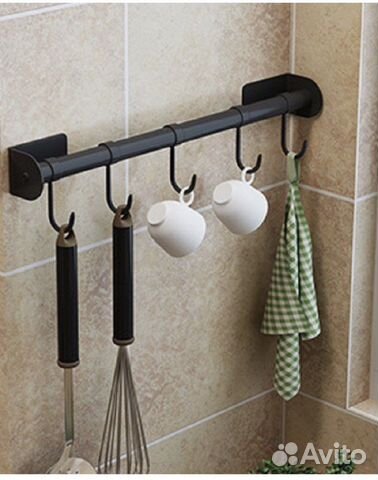 Рейлинг для кухни черный