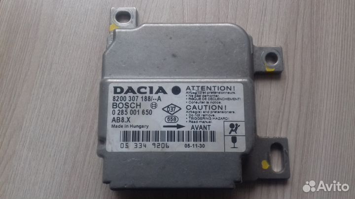 Блок SRS airbag Рено Логан