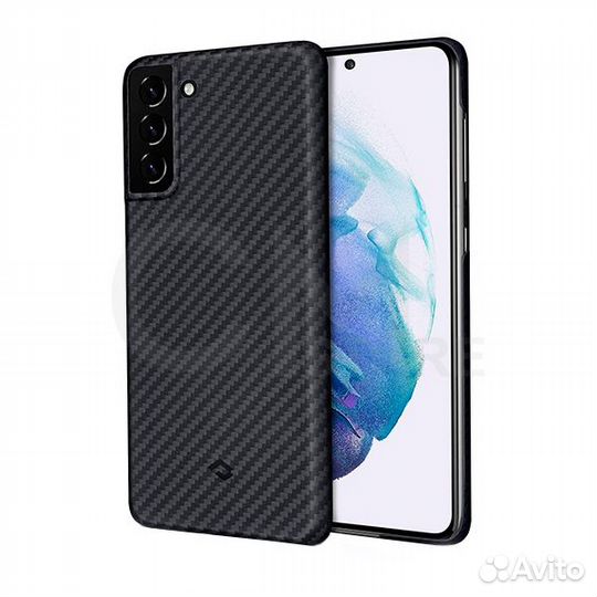 Pitaka MagEZ Case Samsung Galaxy S21 Plus черн-сер