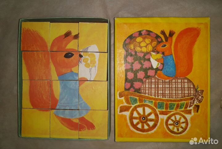 Кубики деревянные СССР