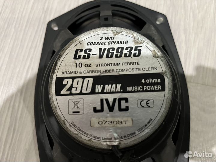 Колонки в авто jvc