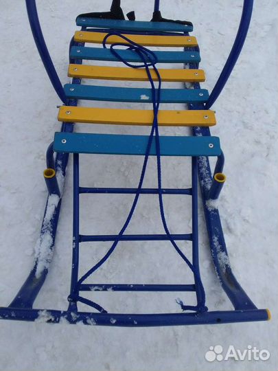 Санки детские с колесиками