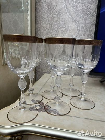 Хрустальные бокалы фужеры рюмки