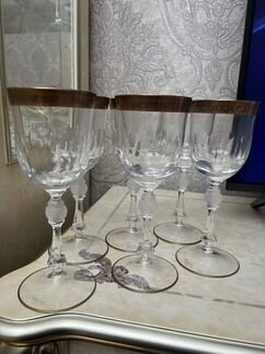 Хрустальные бокалы фужеры рюмки