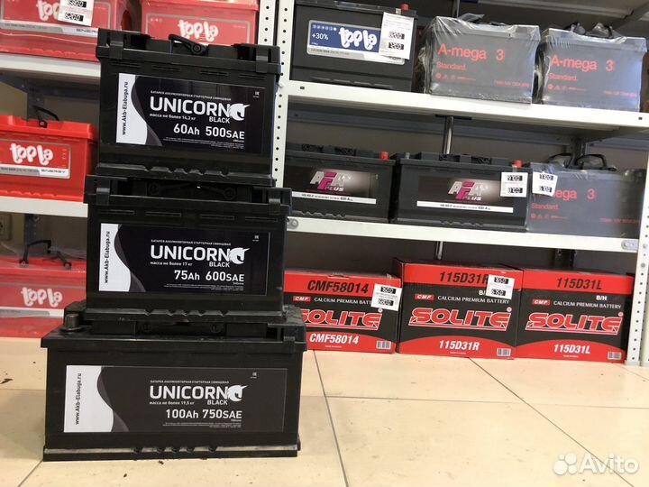 Аккумулятор Unicorn Black 60-100Ач