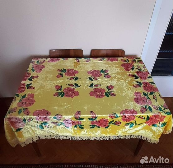 Скатерти плюшевые советского периода