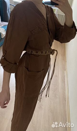 Комбинезон льняной zara