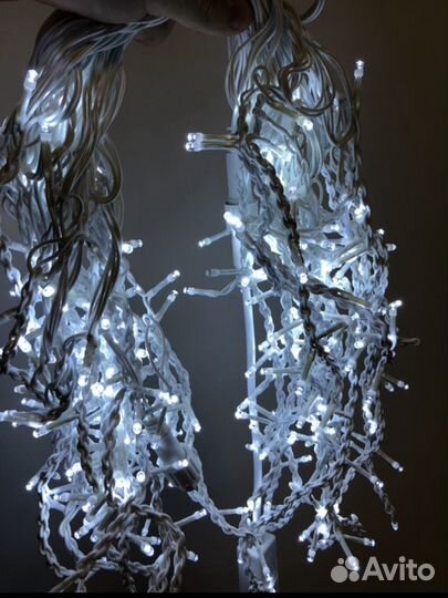 Гирлянда уличная бахрома 6, 12 метров