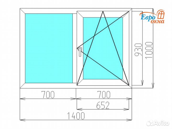 Окна пластиковые, окна не б/у, окна пвх