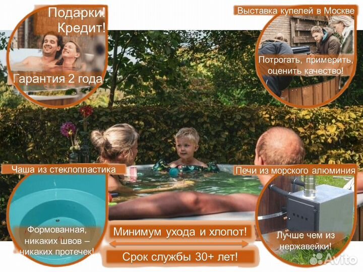 Купель композитная с подогревом U3476