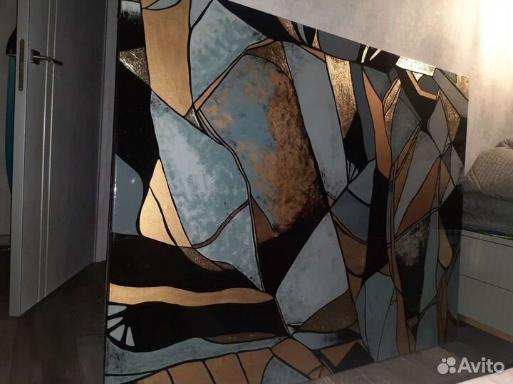 Картина акриловыми красками на холсте 150*120