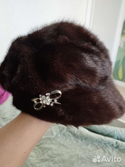 Шапка норковая женская