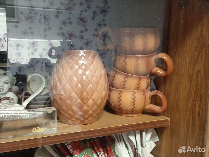 Набор глиняной посуды СССР