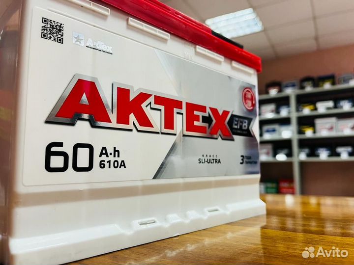 Аккумулятор 60 EFB Актех 610A на Рено Киа Хендай