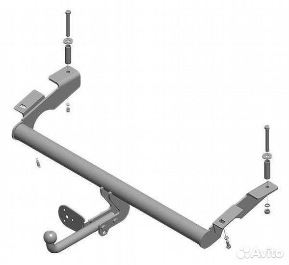 Фаркоп ваз-2123 (2 болта) (съемный шарнир) 