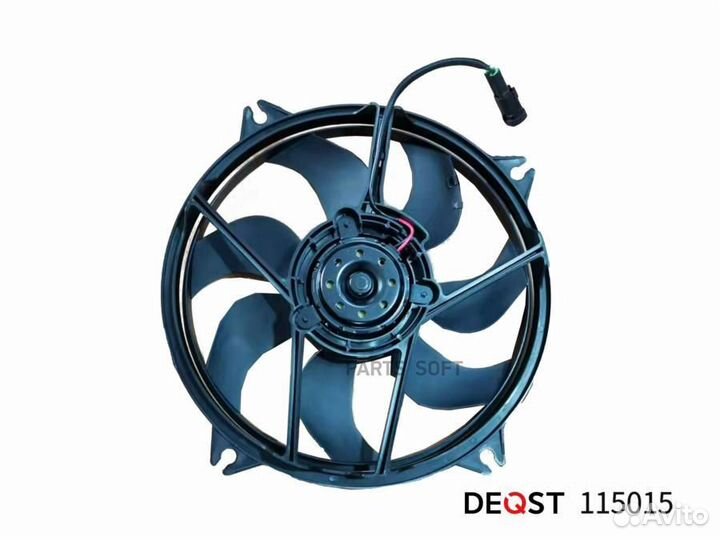 Deqst 115015 Вентилятор радиатора двигателя citroe