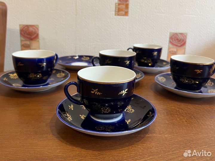 Чайный сервиз дфз,чайная пара Полонное лфз