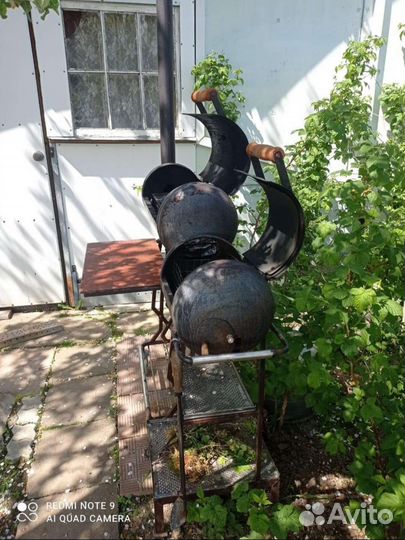 3 в 1 - шашлык, коптильня, барбекю