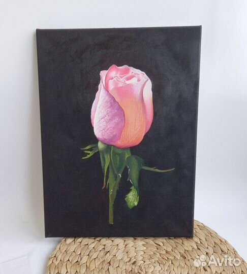 Картина маслом розы