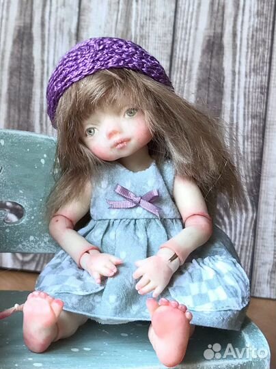 Кукла шарнирная авторская миниатюрная