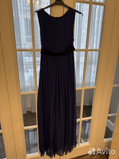 Сине фиолетовое платье Carolina Herera