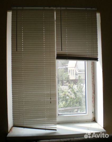 Жалюзи пвх, цвет белый, почти новые, торг