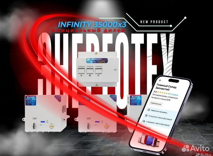 Трехфазный стабилизатор Infinity 35000x3