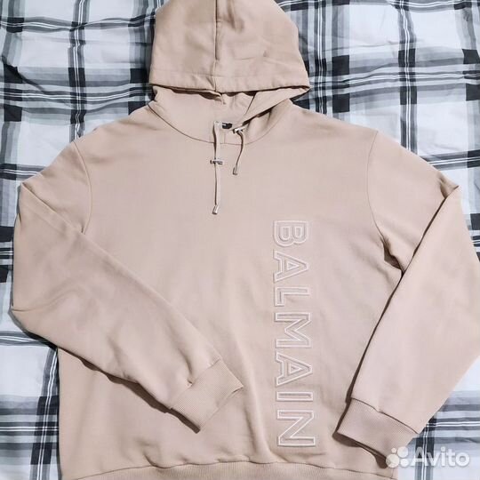 Худи balmain boxed logo