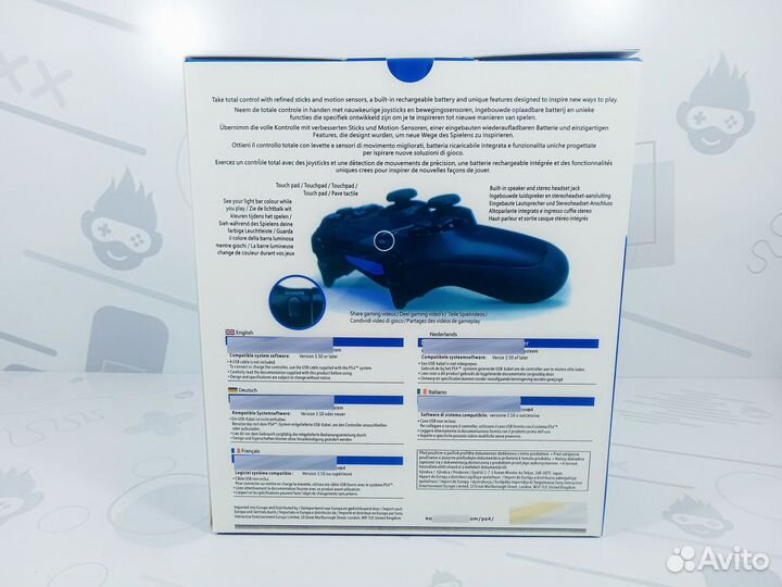 Геймпад Playstation 4 Реплика Синий (Blue) V2