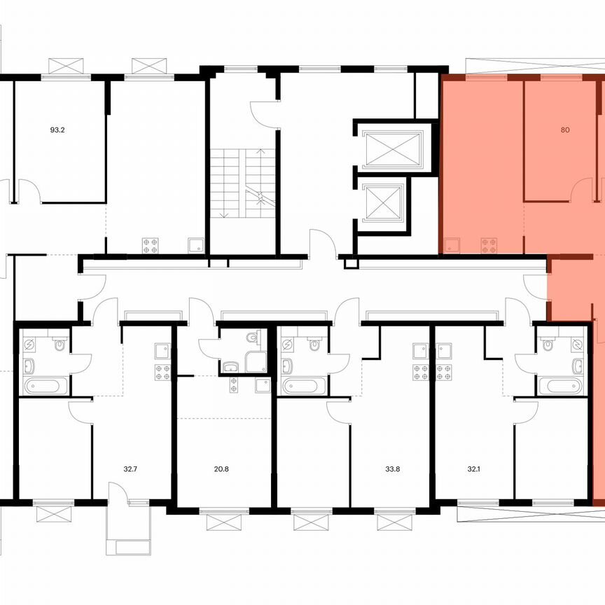 3-к. квартира, 80 м², 5/11 эт.