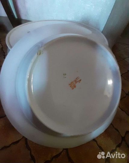 Тарелки суповые,клеймо,кружка,керамика