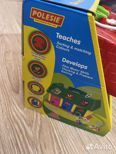 Развивающие игрушки сортер домик полесье