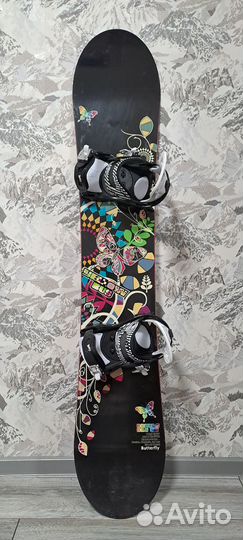 Сноуборд Yellow Bus Butterfly 148cm+Крепления elf