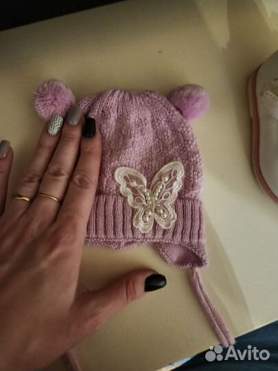 Шапка весна осень для девочки