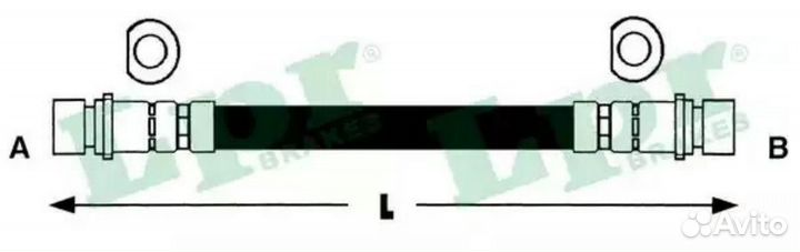 LPR 6T47320 Шланг тормозной honda CR-V 2.0 95-02 з