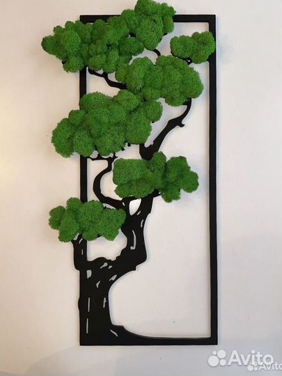 Панно на стену со стабилизированным мхом