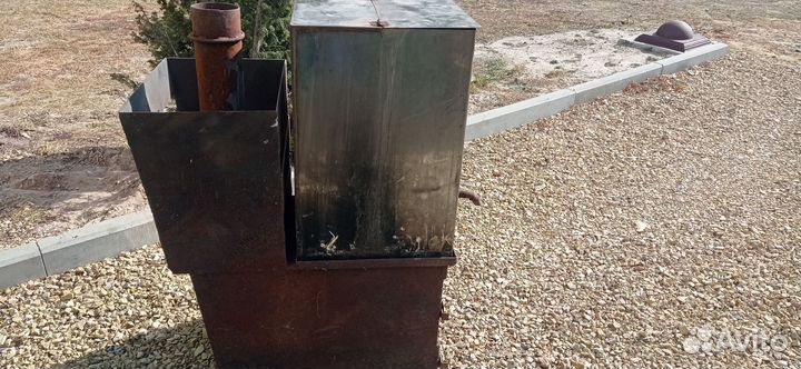 Печь для бани с баком