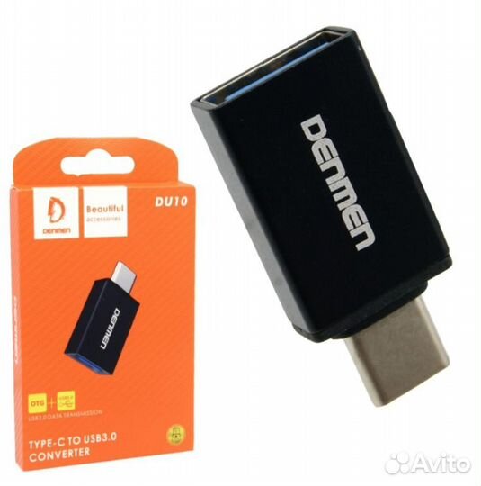 Переходник type-c / USB 3.0 OTG на MacBook denmen